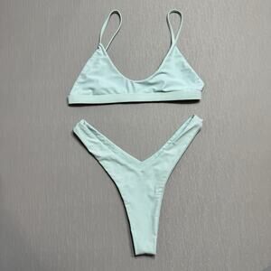 Kulani Kinis Light Blue Bikini Set
